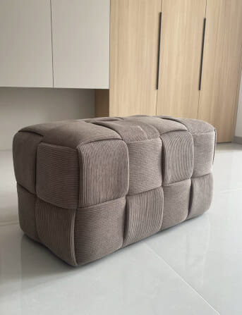 สตูลผ้าลูกฟูก MY DOLLS HOUSE COZY CUBE 70 ซม. สีน้ำตาล_6